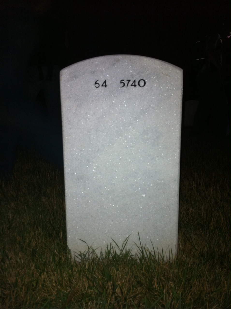 Back of headstone — John Sinkovitz