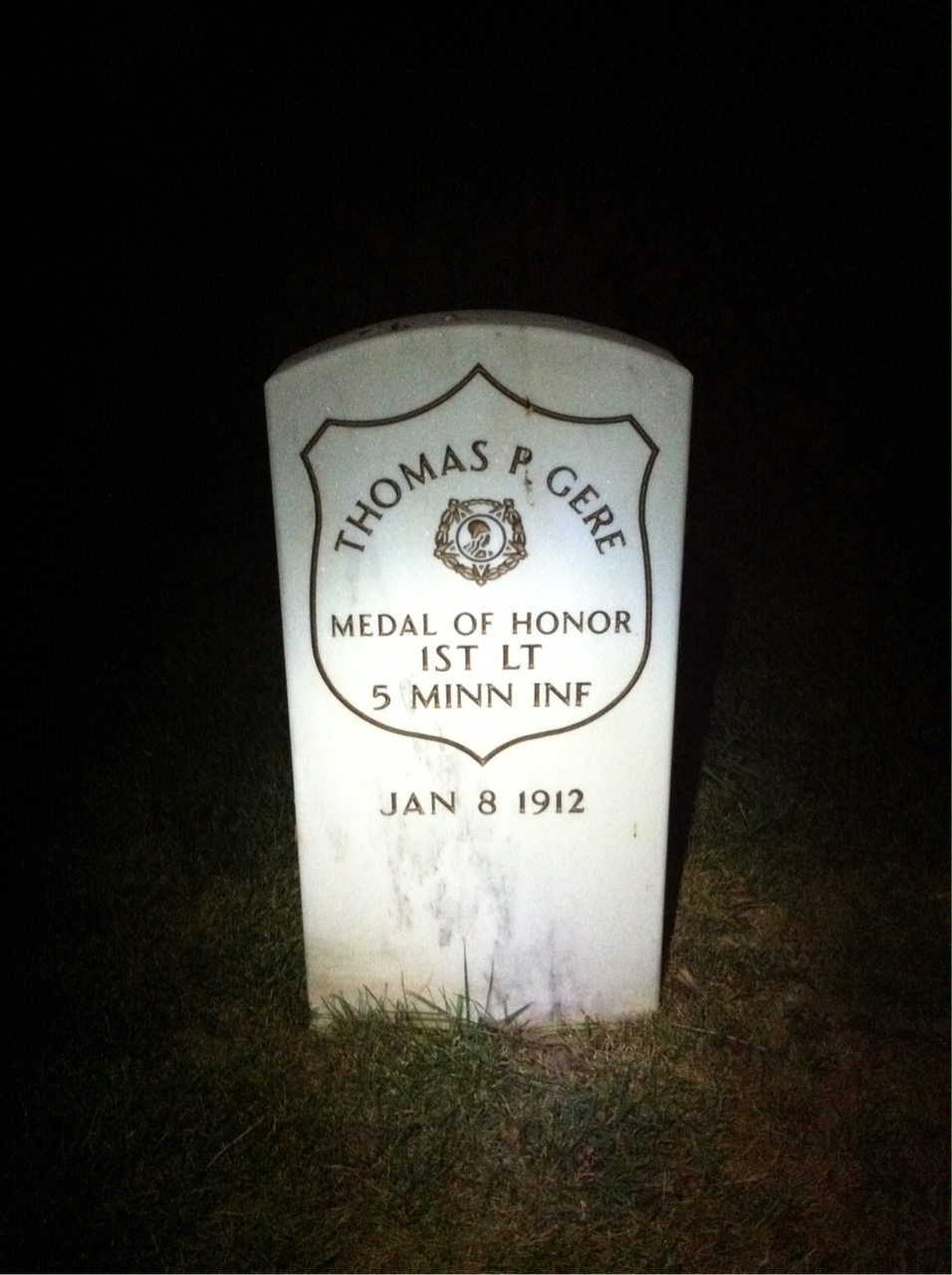 Headstone of Thomas P. Gere