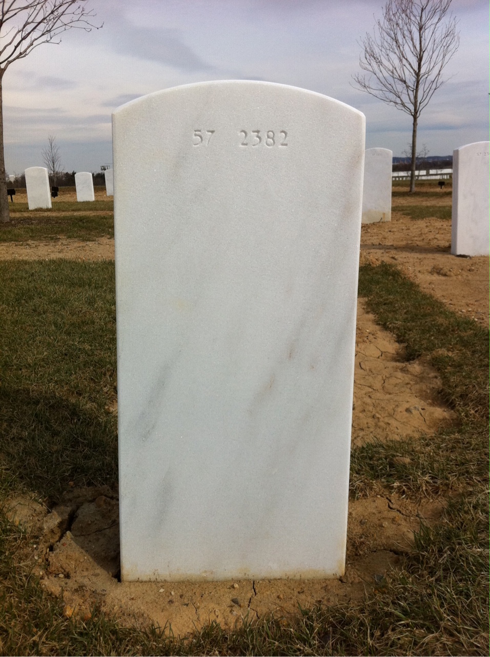 Back of headstone — Roy Andrew Edge