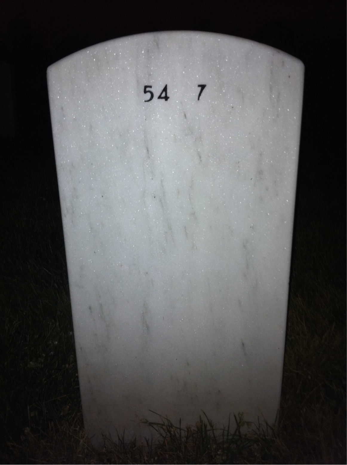 Back of headstone — Larry Cornett