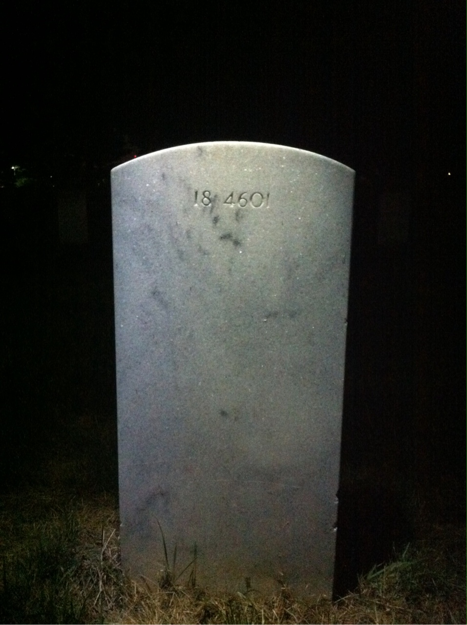 Back of headstone — Clifford Morton