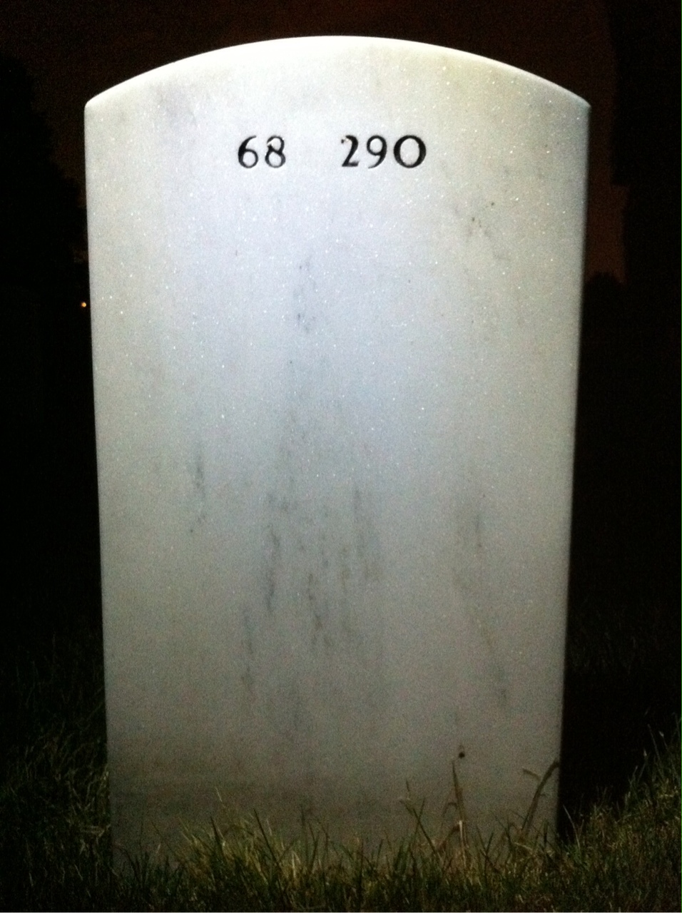 Back of headstone — Robert Davidson