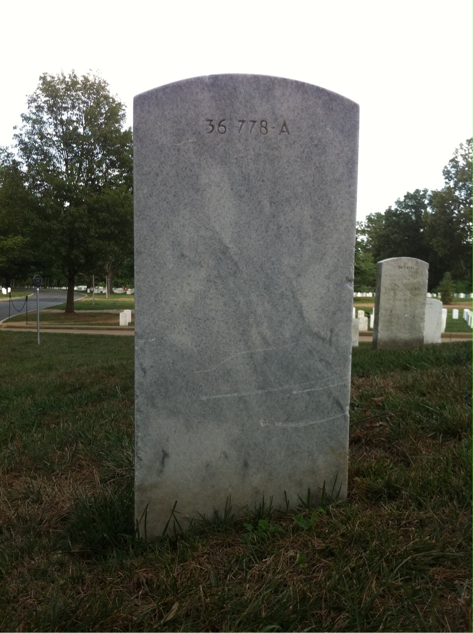 Back of headstone — James Munro