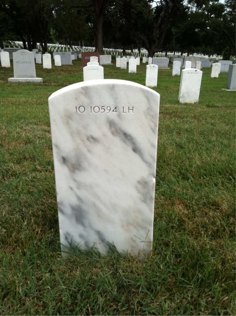 Back of headstone — Ida Ayers