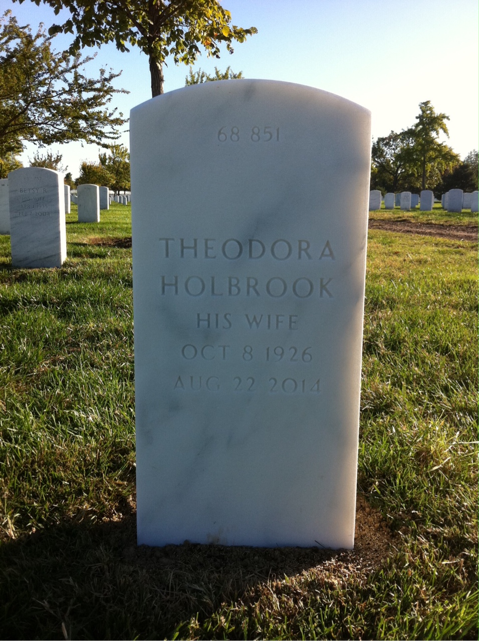 Back of headstone — Basil Spalding