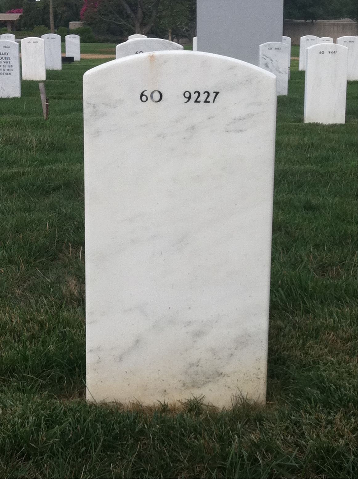 Back of headstone — Richard Ford