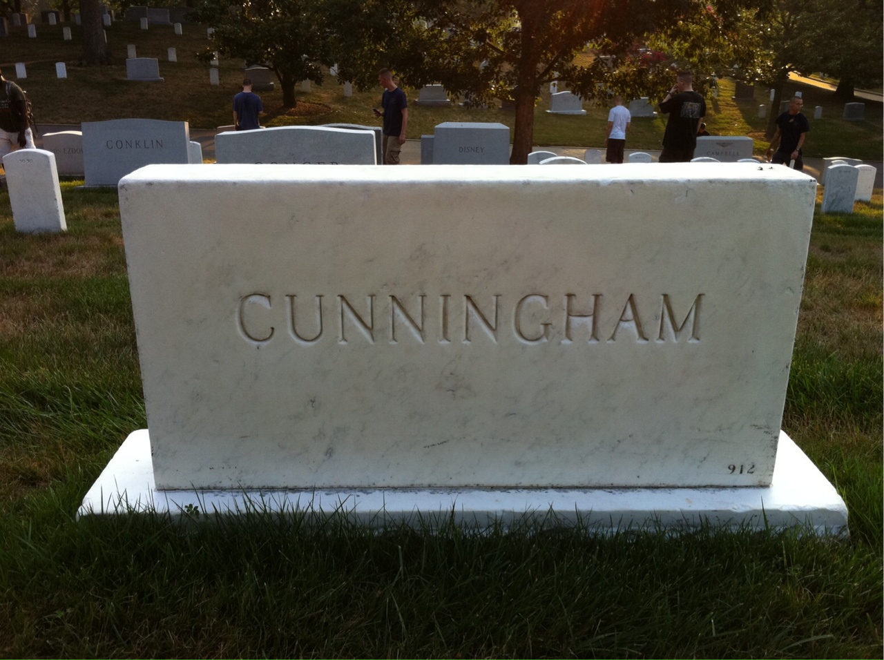 Back of headstone — Lana Cunningham