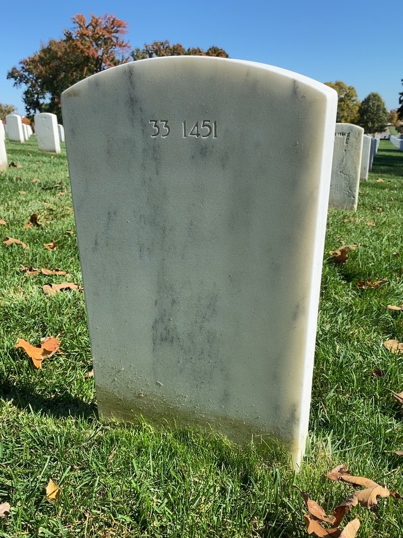 Back of headstone — Ian Brennan
