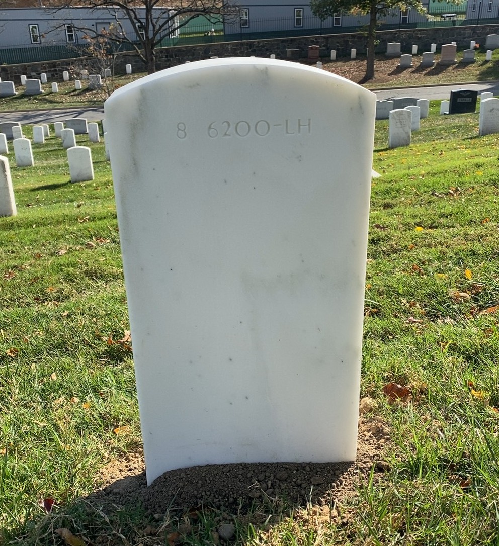 Back of headstone — William Mohr