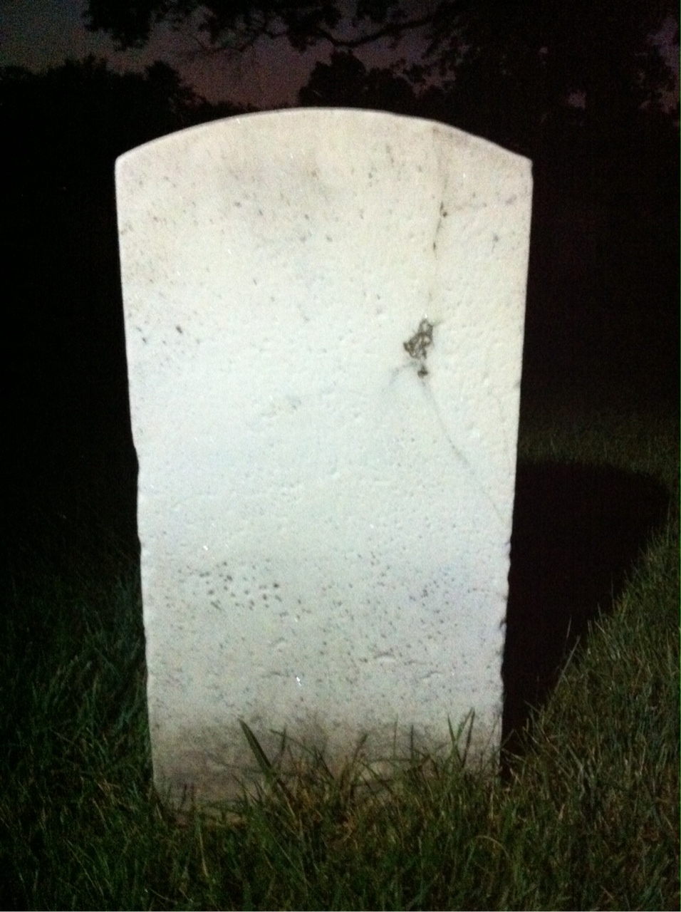 Back of headstone — Herman Bente