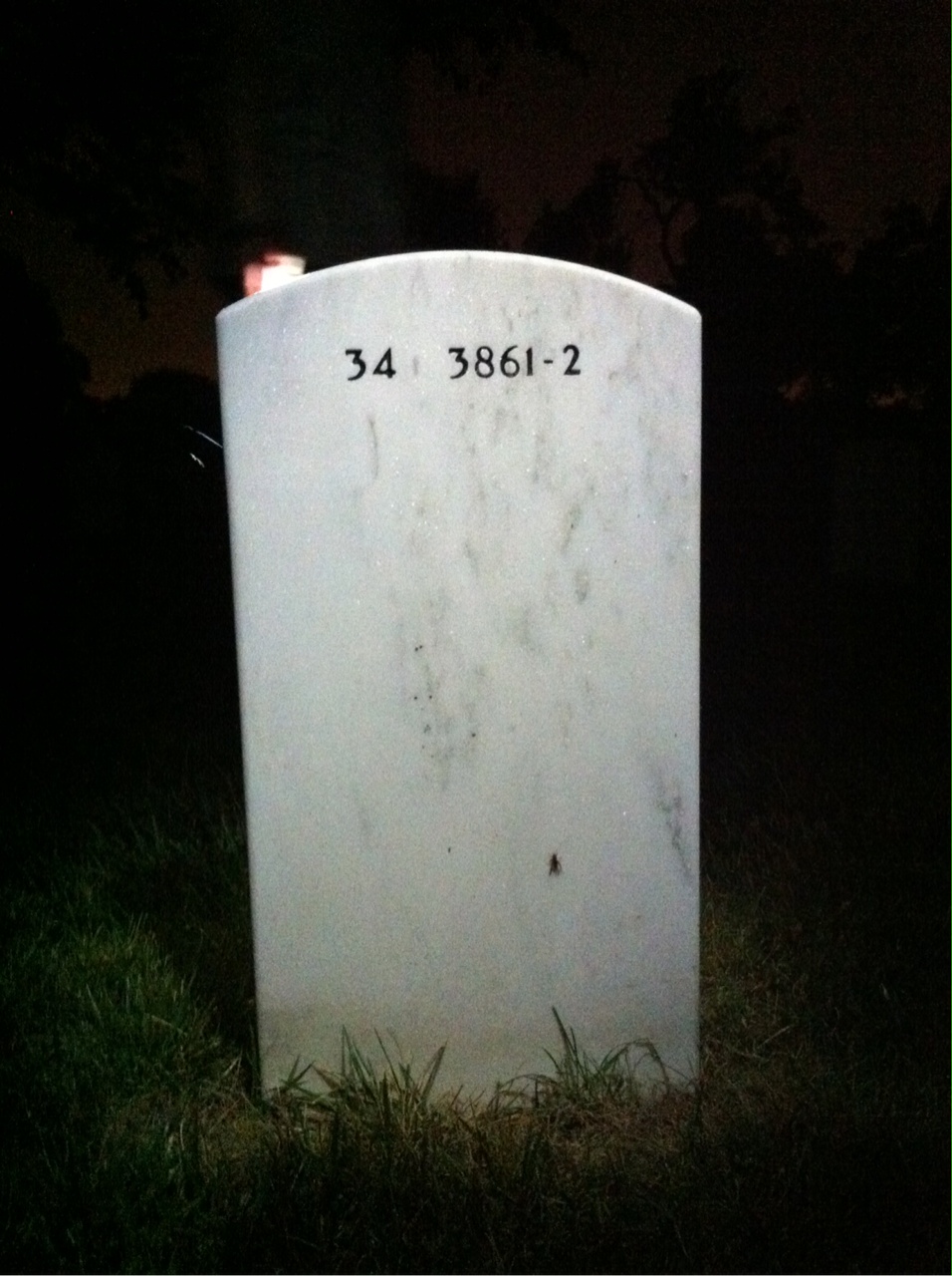 Back of headstone — Edward Murphy