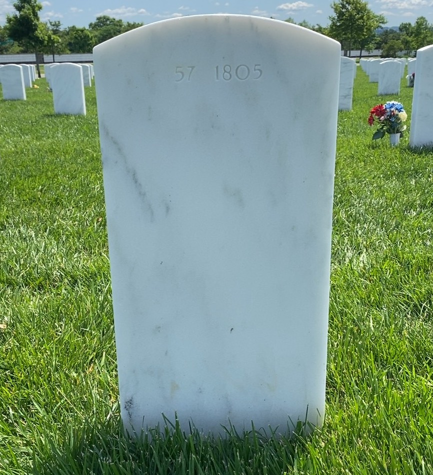 Back of headstone — Thadeaus Marion Kepus