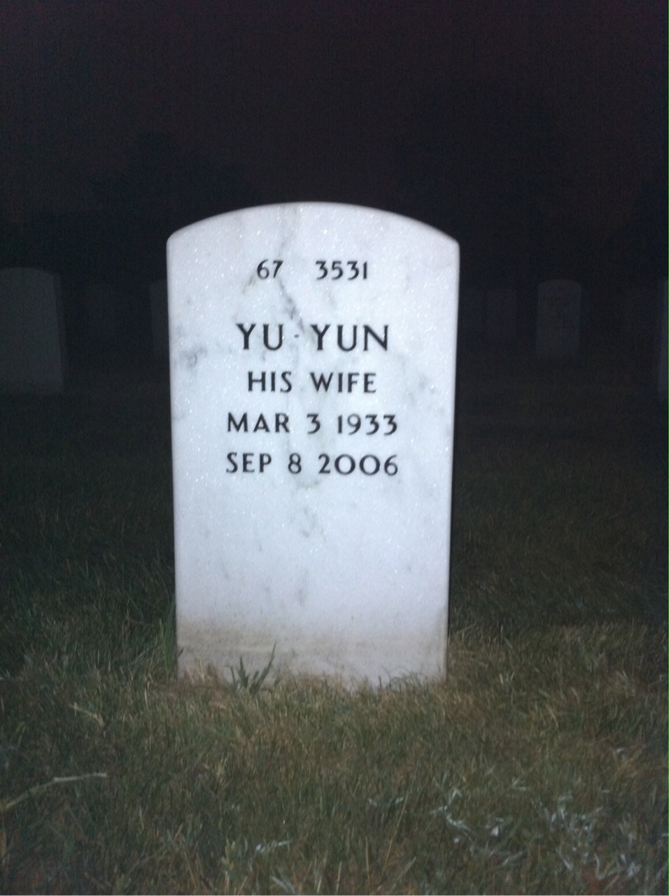 Back of headstone — Dennis Le Tarde