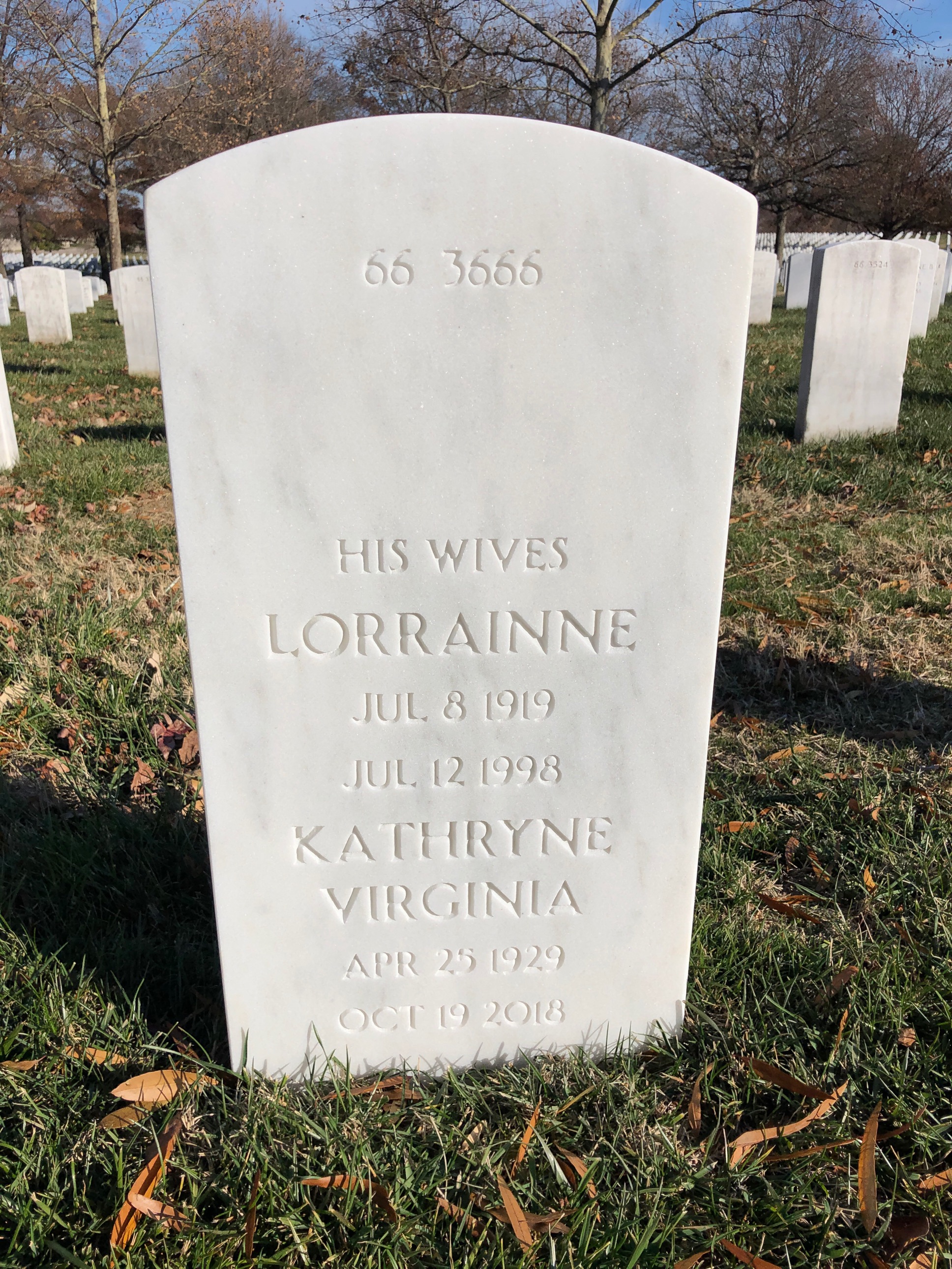 Back of headstone — Walter Scholz