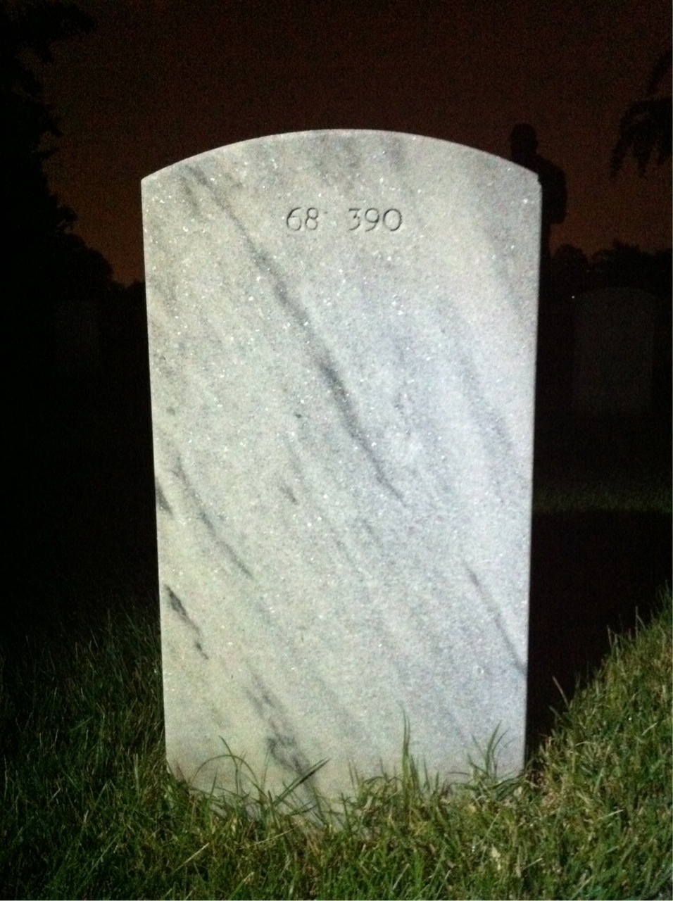 Back of headstone — William Howard Walthers