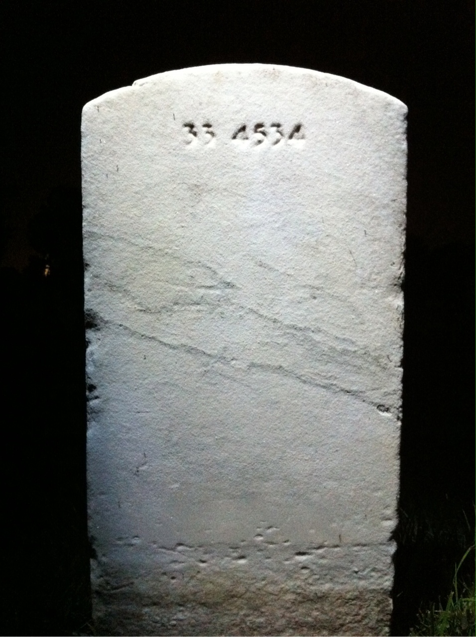 Back of headstone — Charlie Bagley