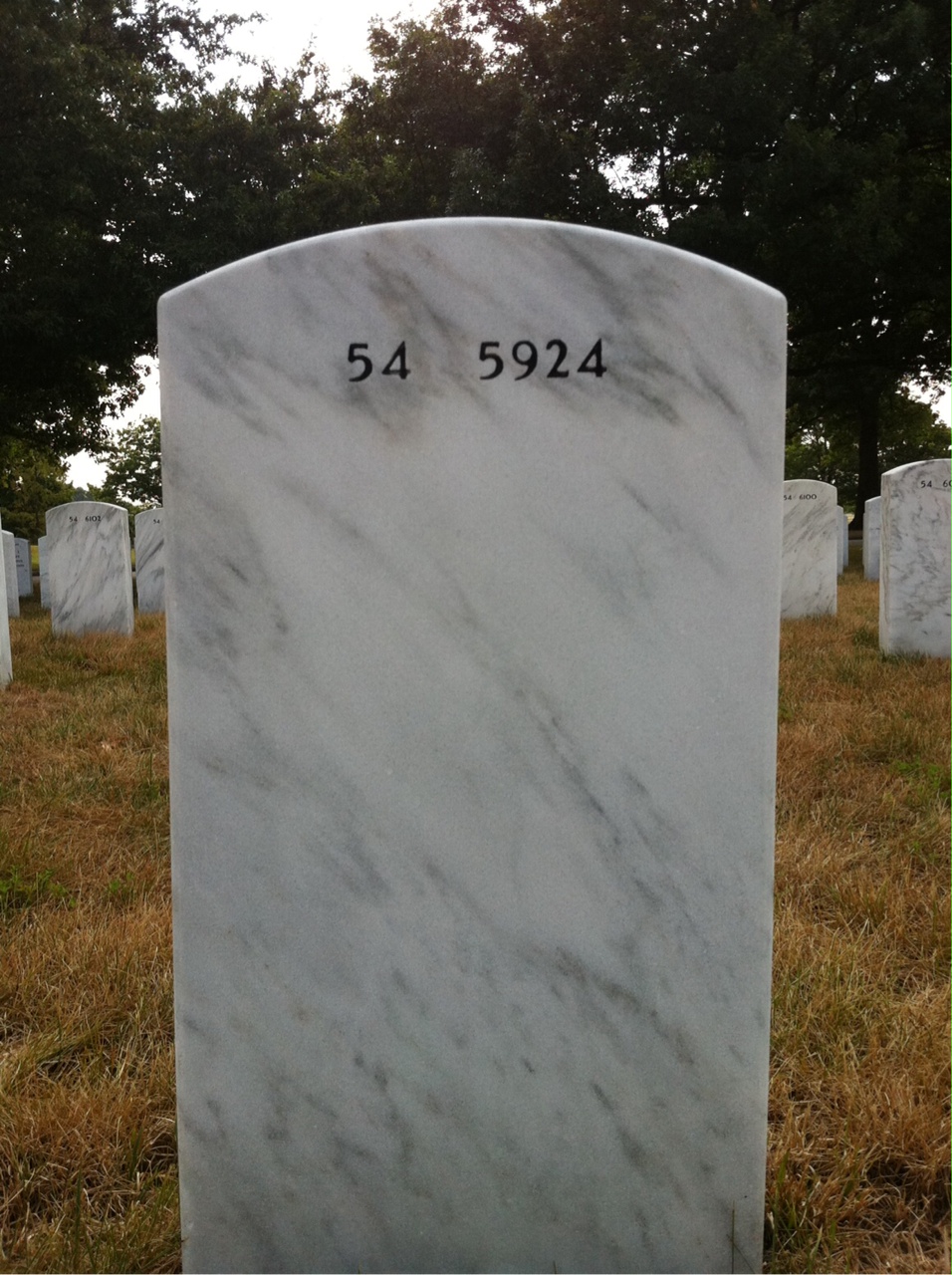 Back of headstone — Leon Daniel