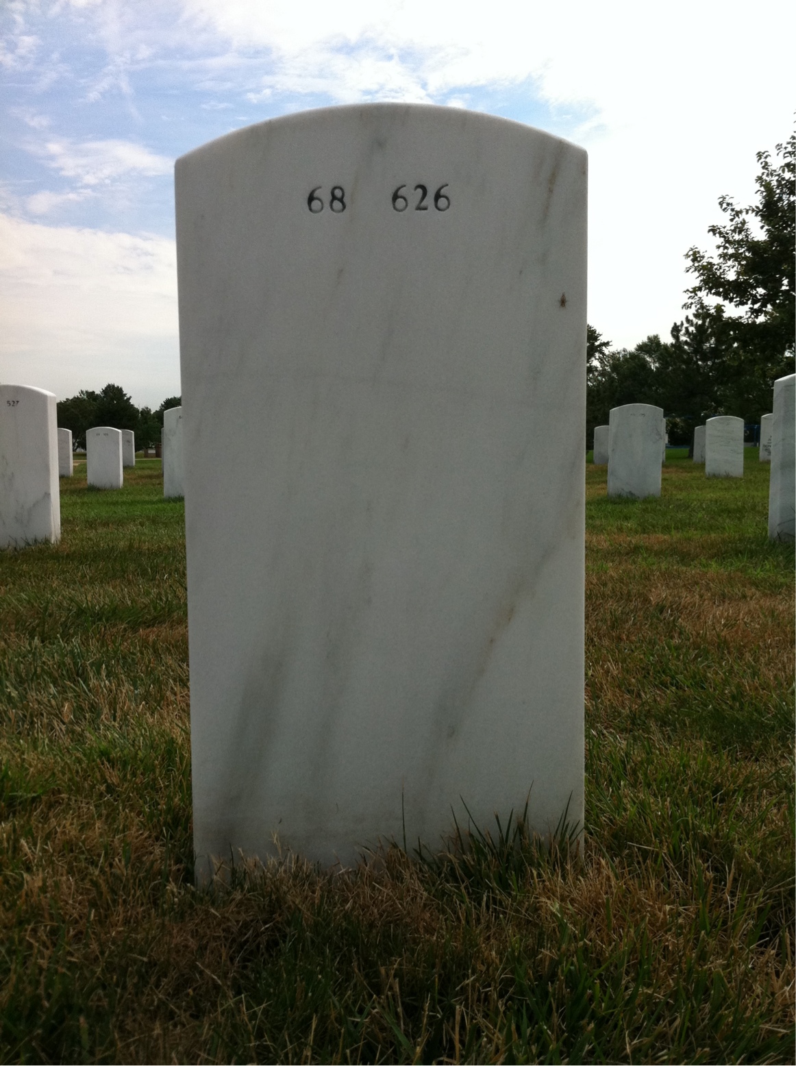 Back of headstone — David Passamaneck