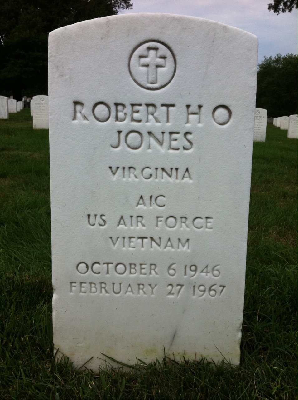 Headstone of Robert Henry Osborn Jones