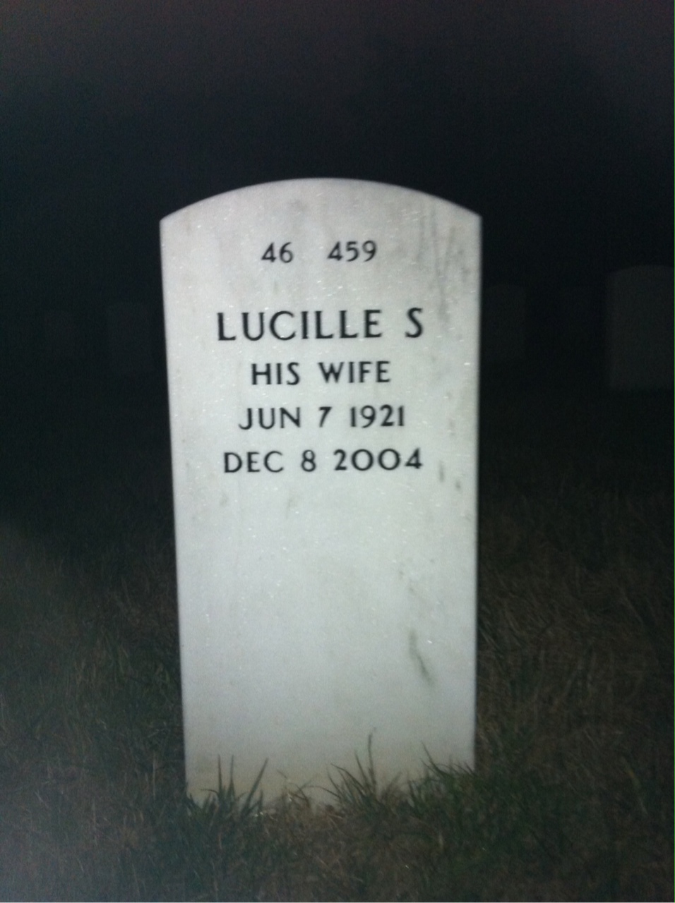 Back of headstone — Anderson Alexander