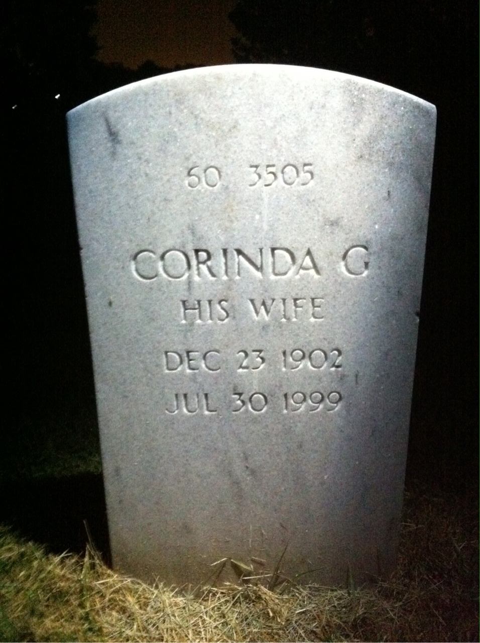 Back of headstone — John Bachman