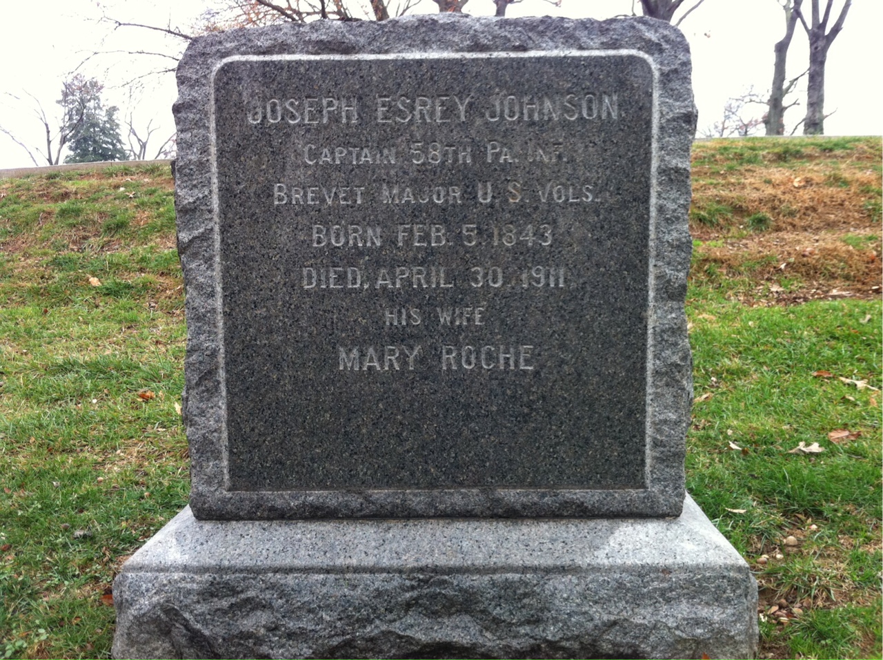 Headstone of Joseph Johnson
