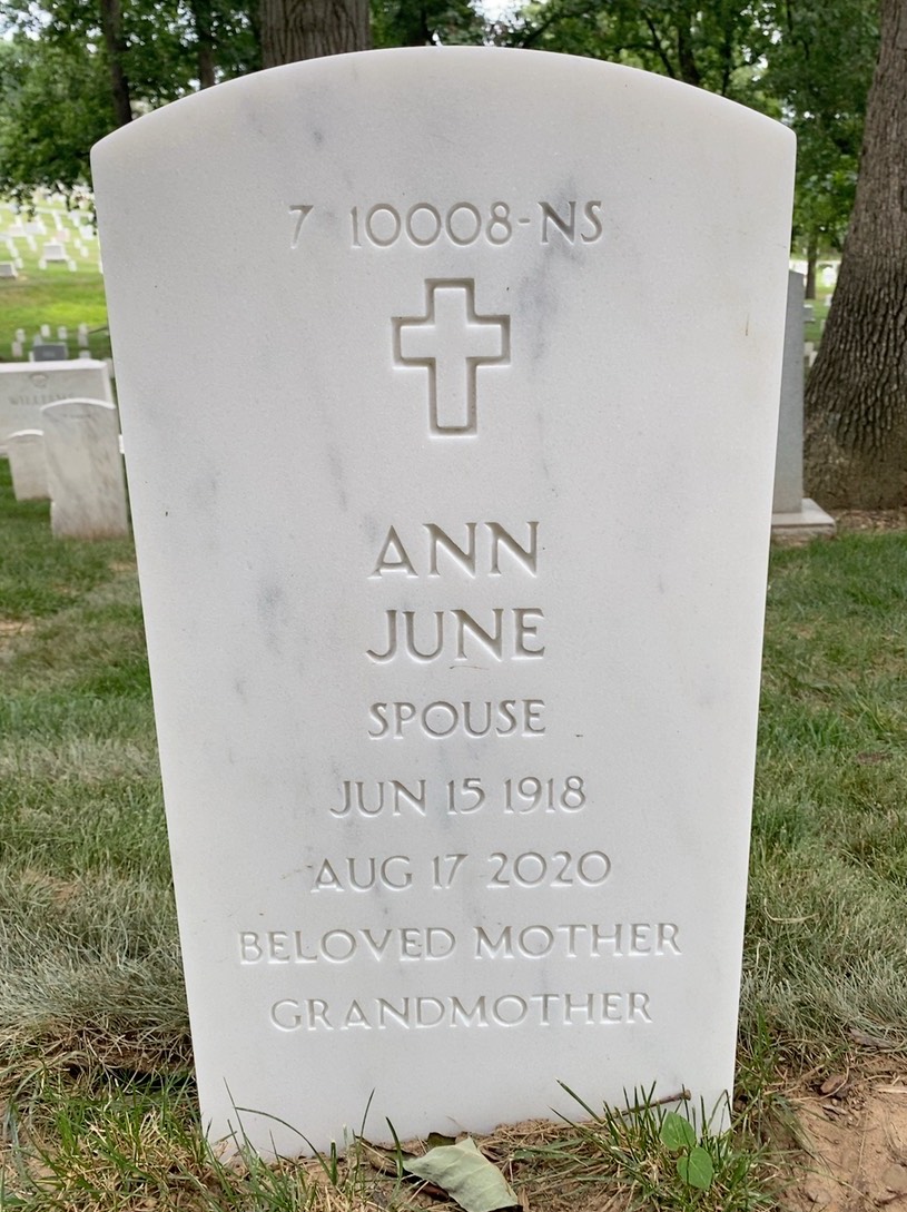 Back of headstone — Edward Bacon