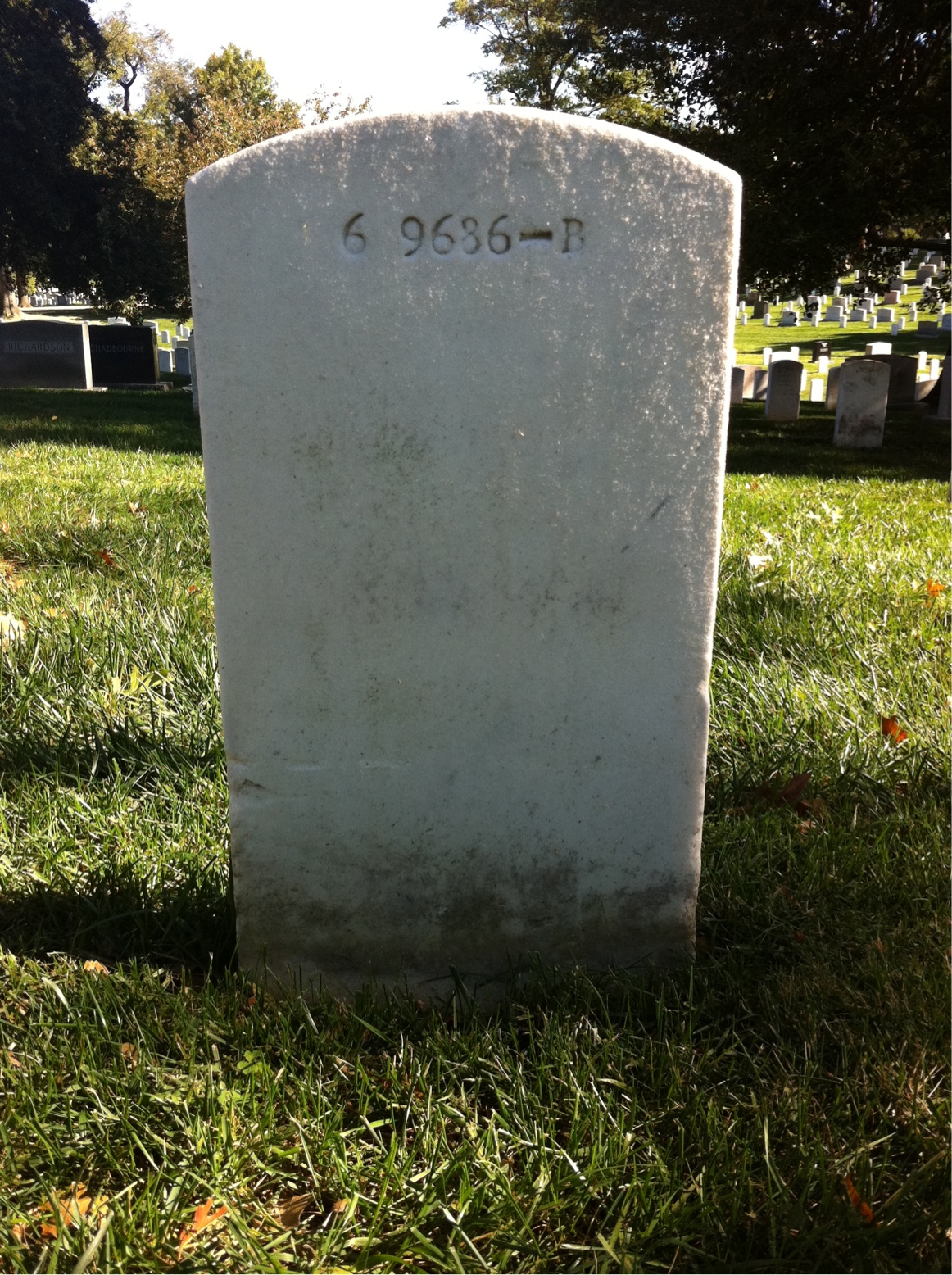 Back of headstone — John Murphy
