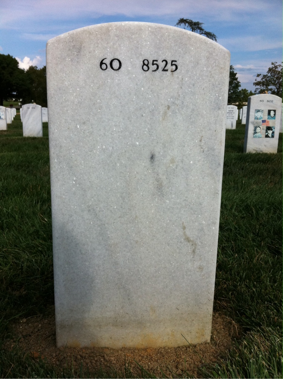 Back of headstone — Michael Lasky
