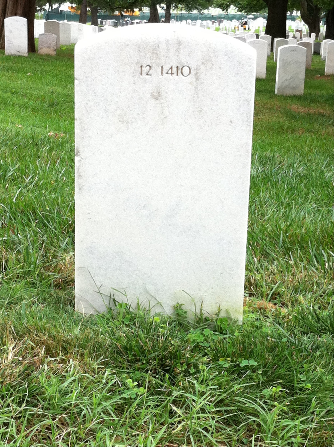 Back of headstone — Ruth Mills