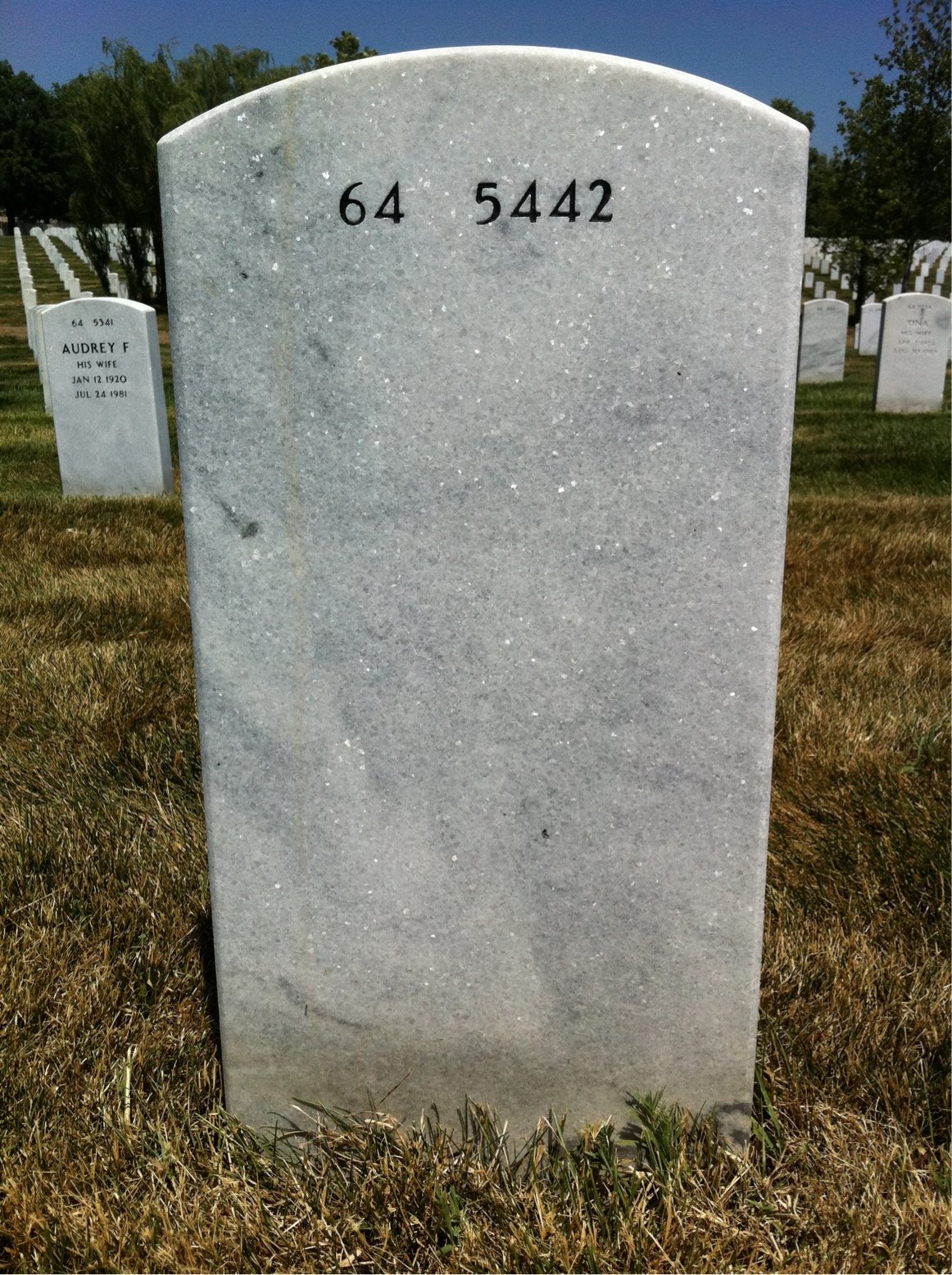 Back of headstone — Mizuho Bobroskie