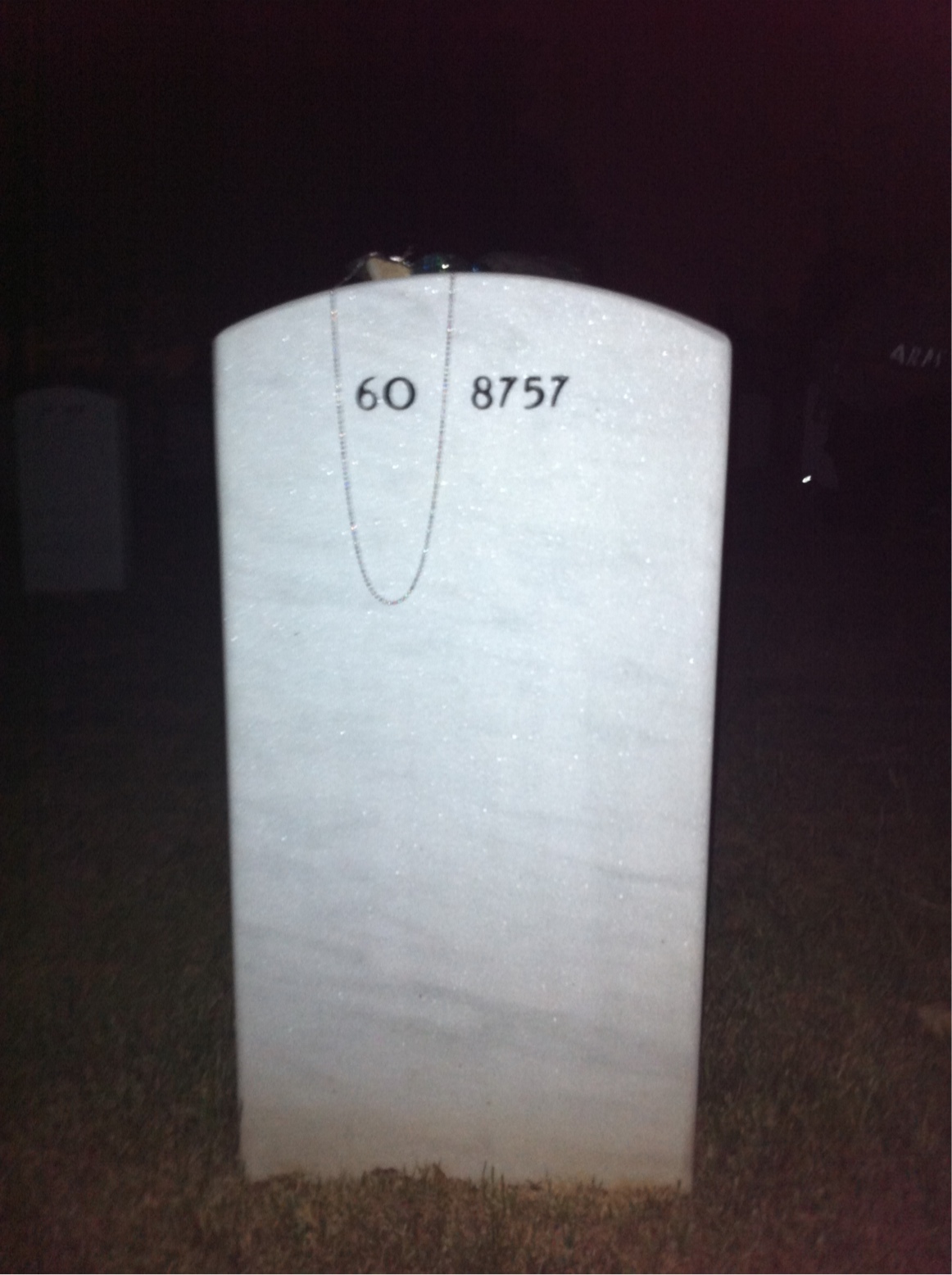 Back of headstone — Julian Brennan