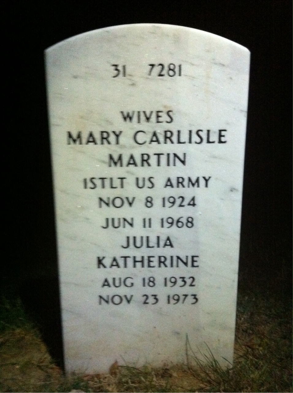 Back of headstone — Charles Ritchie