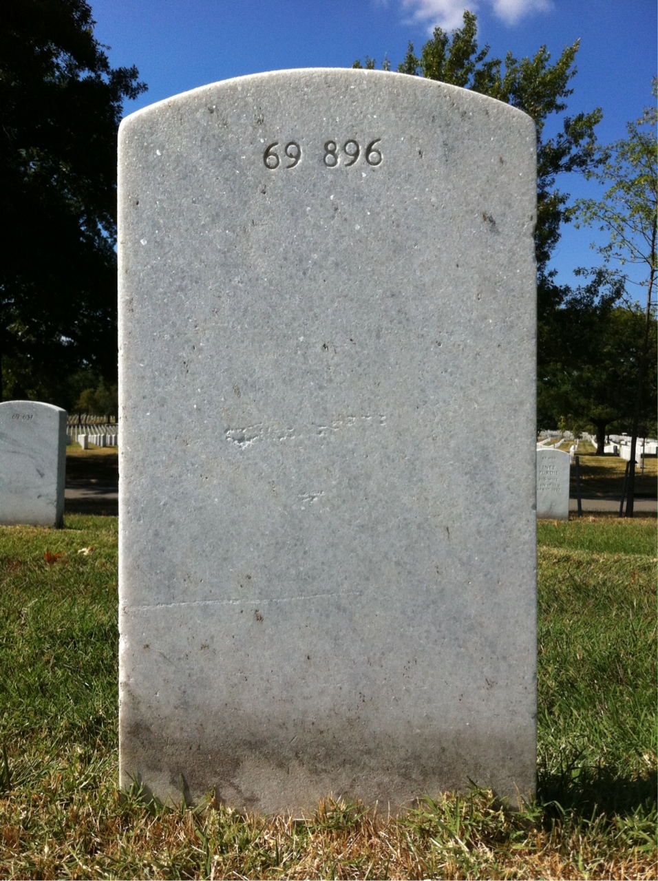 Back of headstone — William Garner Reedy