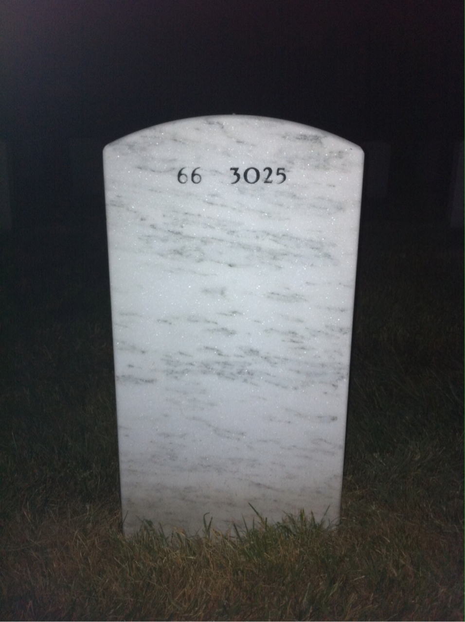 Back of headstone — Charles Hutson