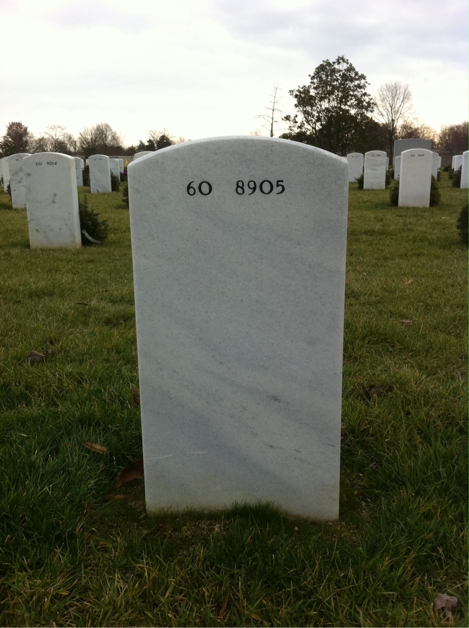 Back of headstone — Frederick Donegan