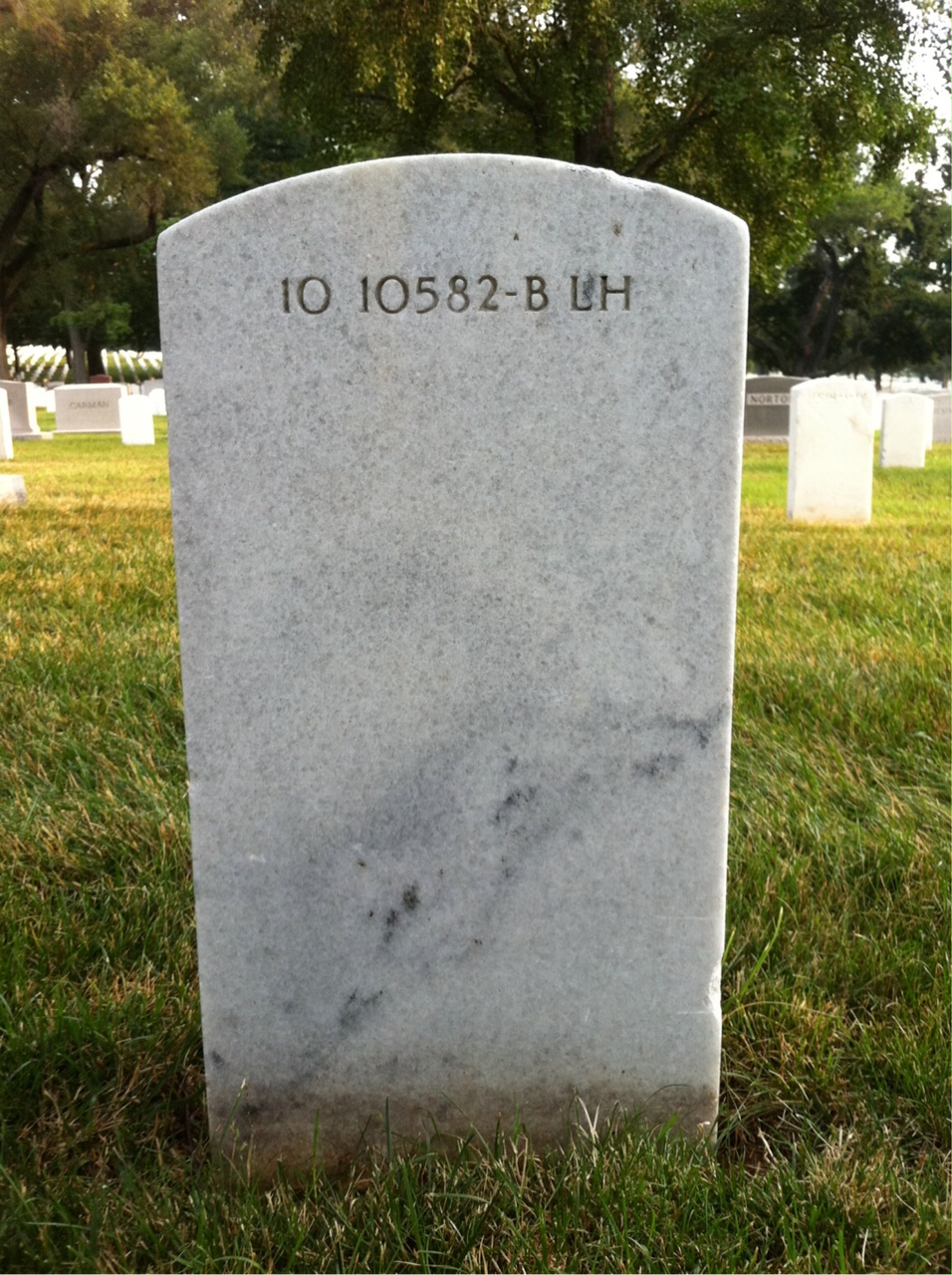 Back of headstone — Janet Aitchison