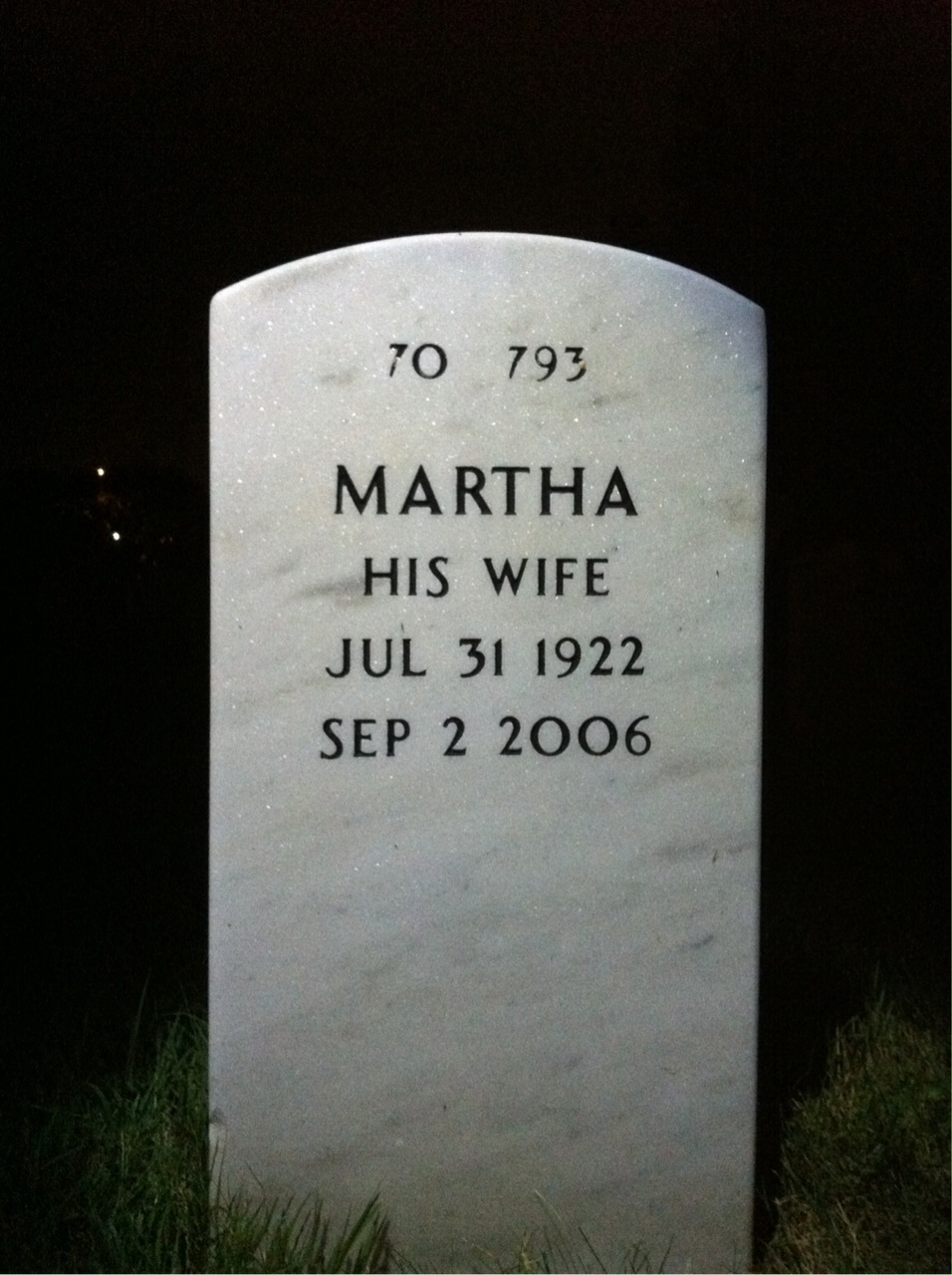 Back of headstone — Ernest Jones