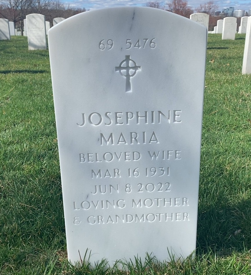 Back of headstone — George Joseph Lochner