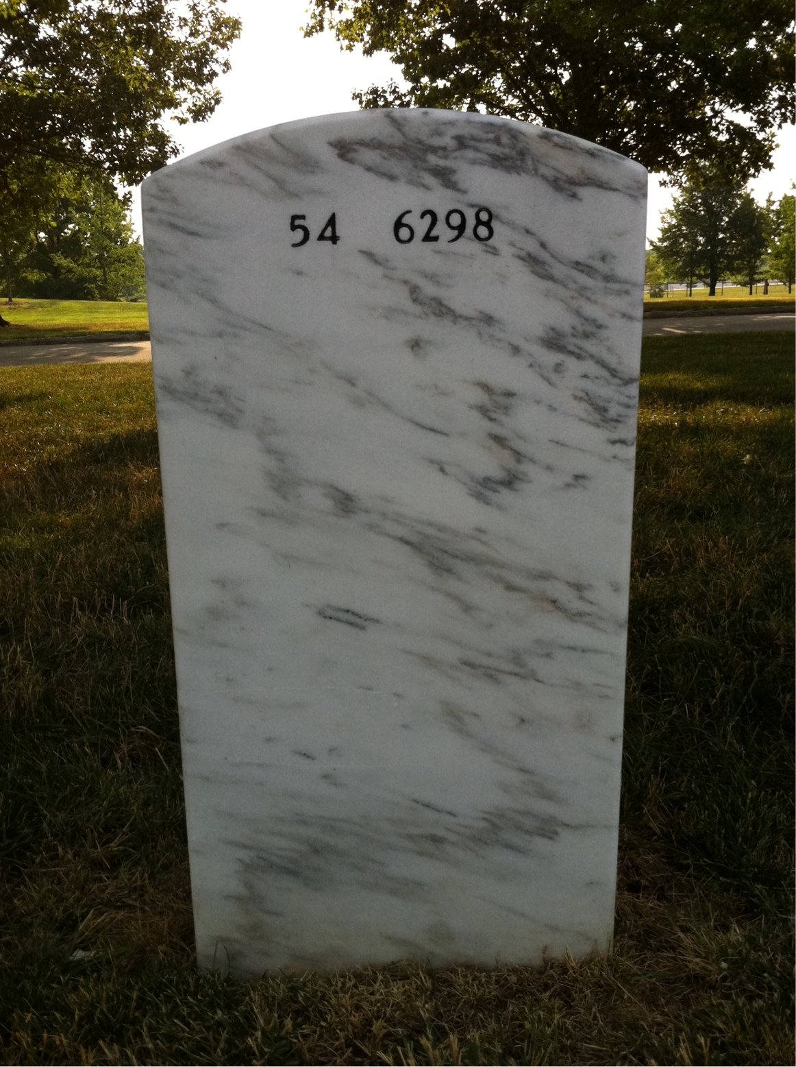 Back of headstone — Don Anderson