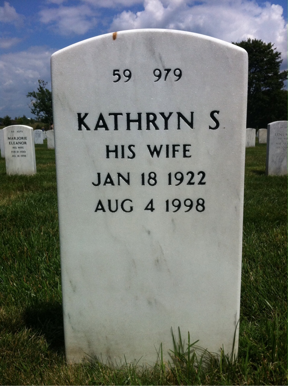 Back of headstone — John Crawford