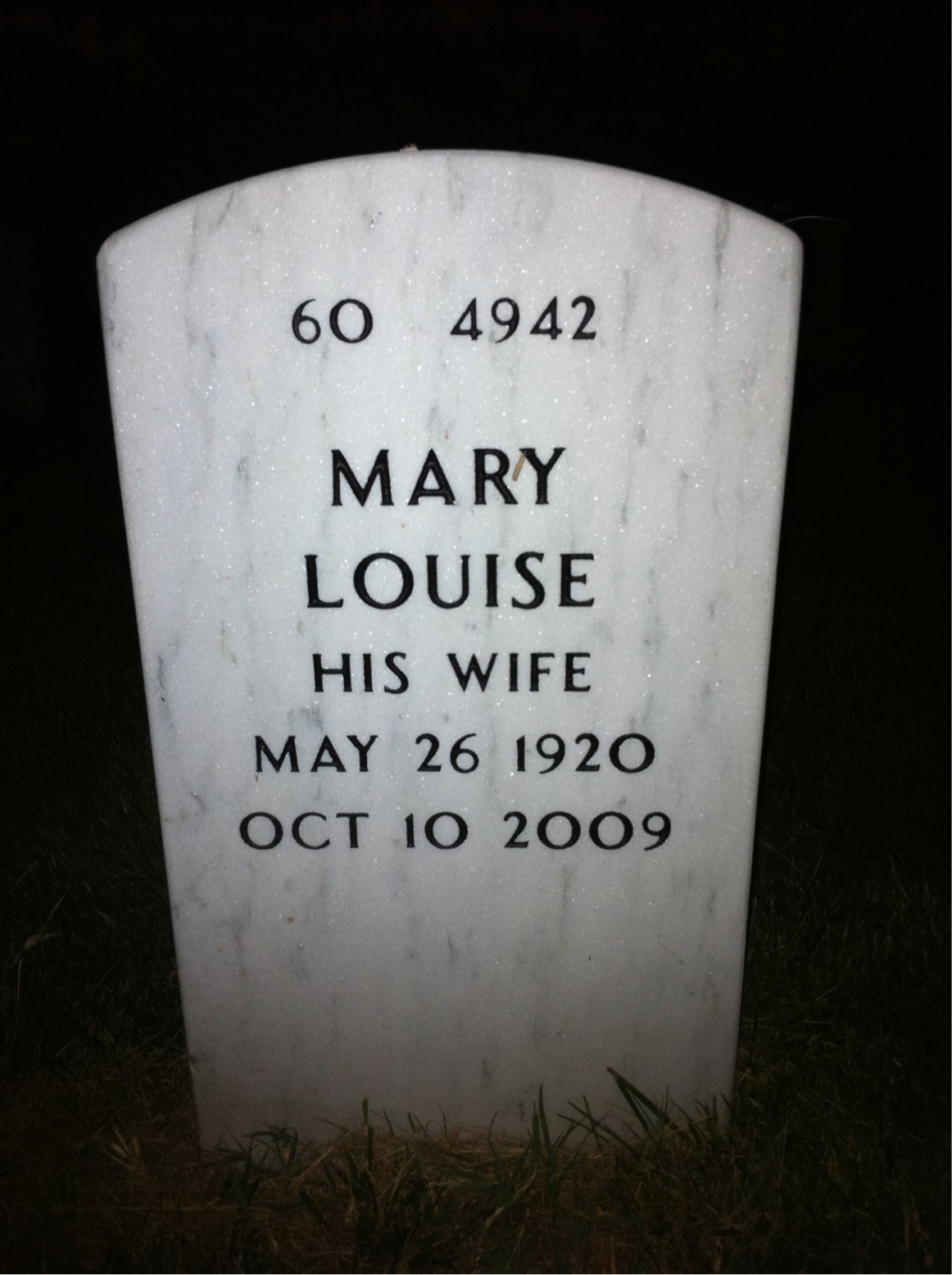 Back of headstone — William Freeman