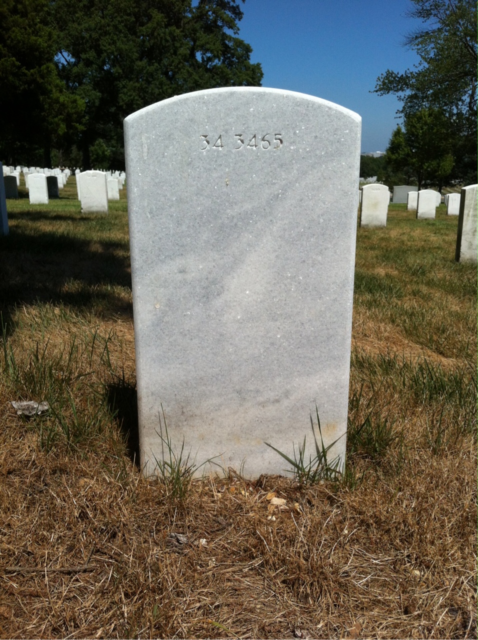 Back of headstone — Holmes Moore
