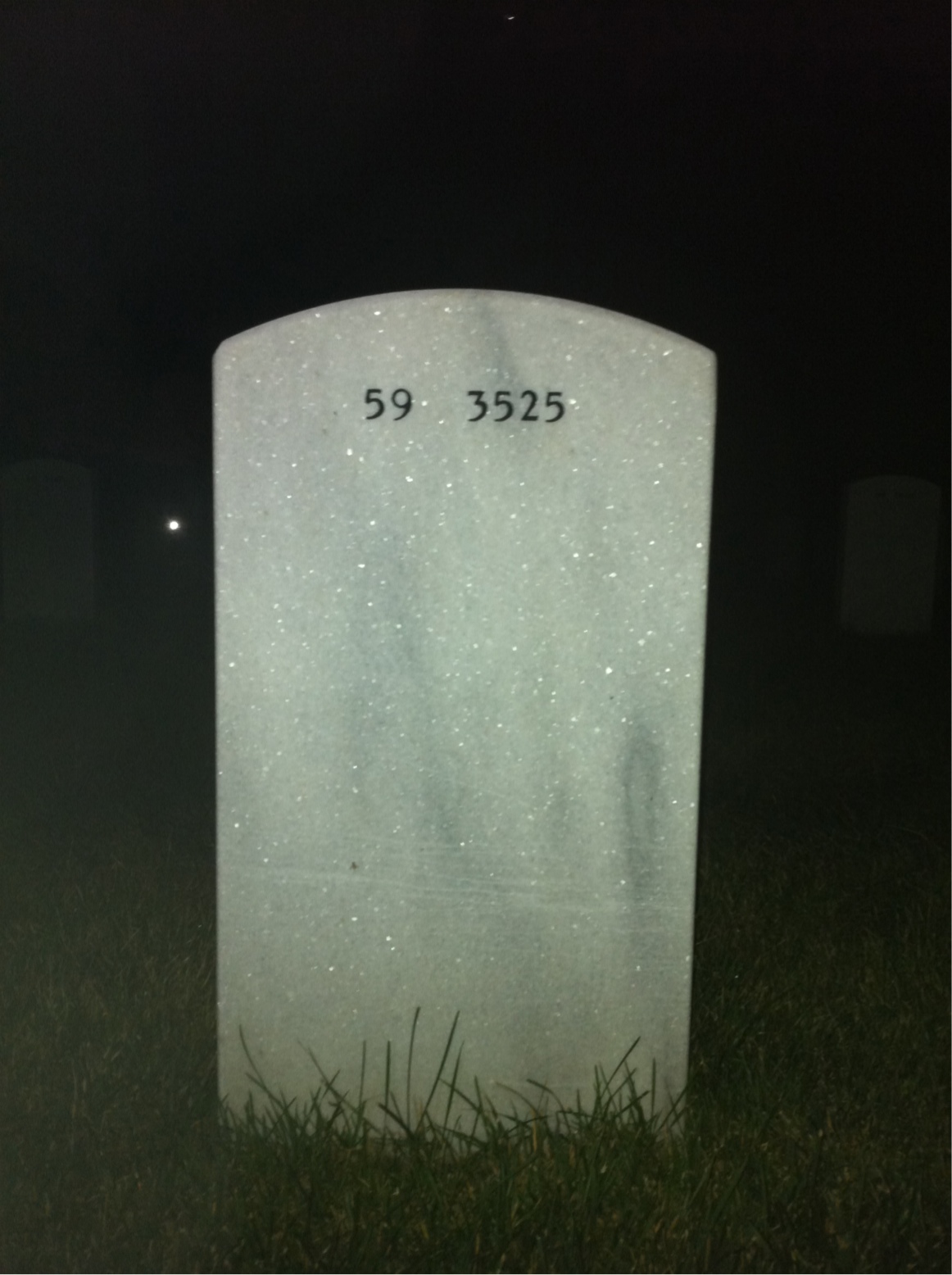 Back of headstone — Charles Knight