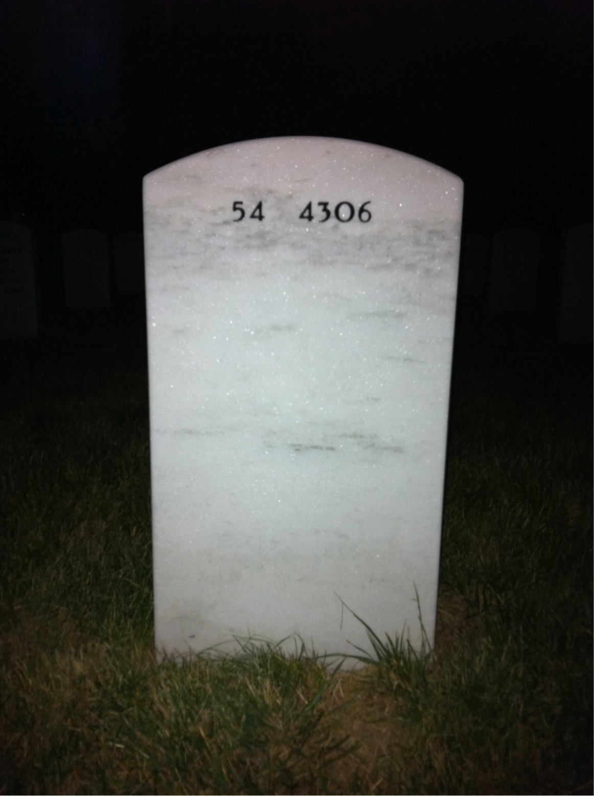 Back of headstone — Michael Reilly