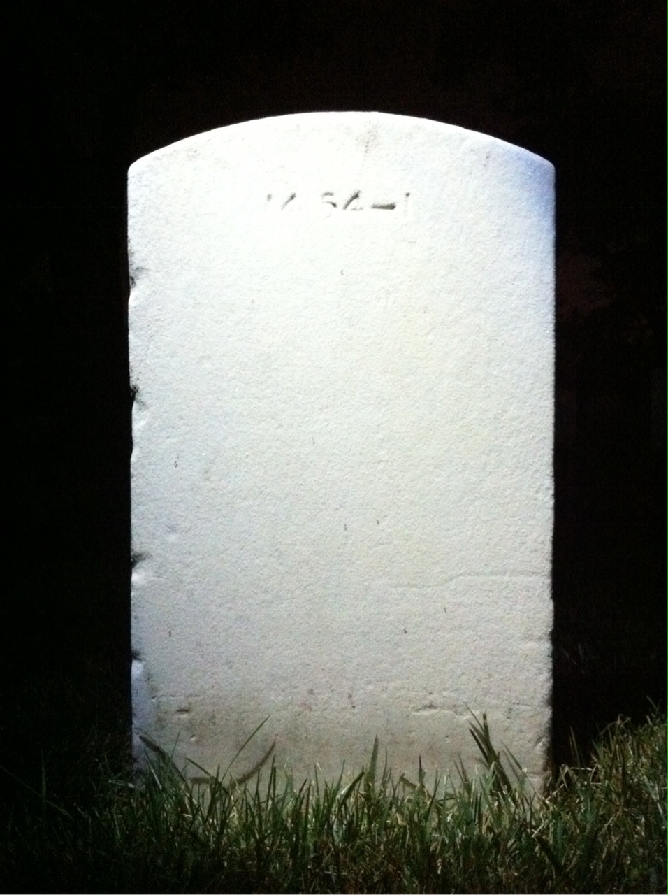 Back of headstone — Samuel Ansbach