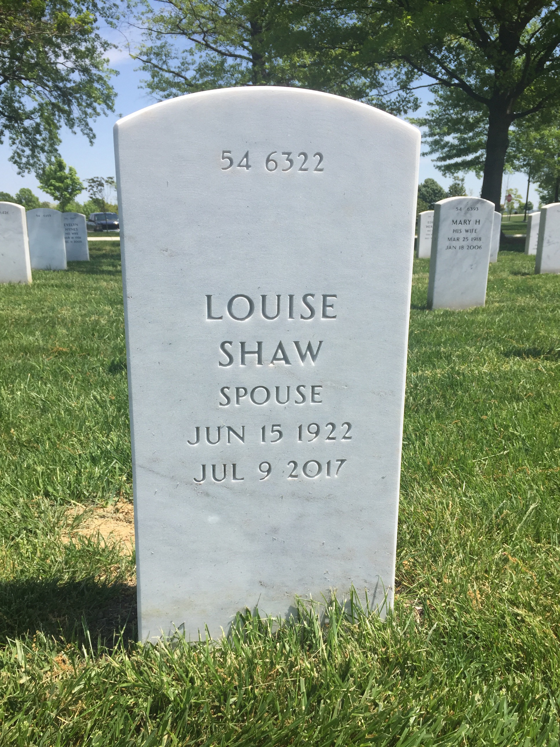 Back of headstone — Jack Card