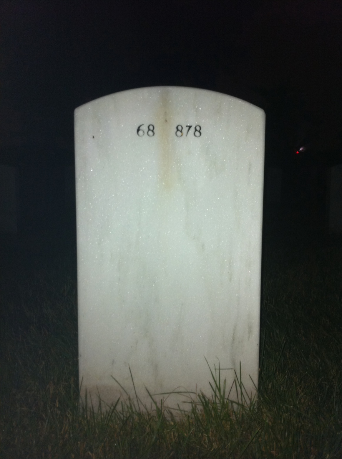 Back of headstone — Walter Bell