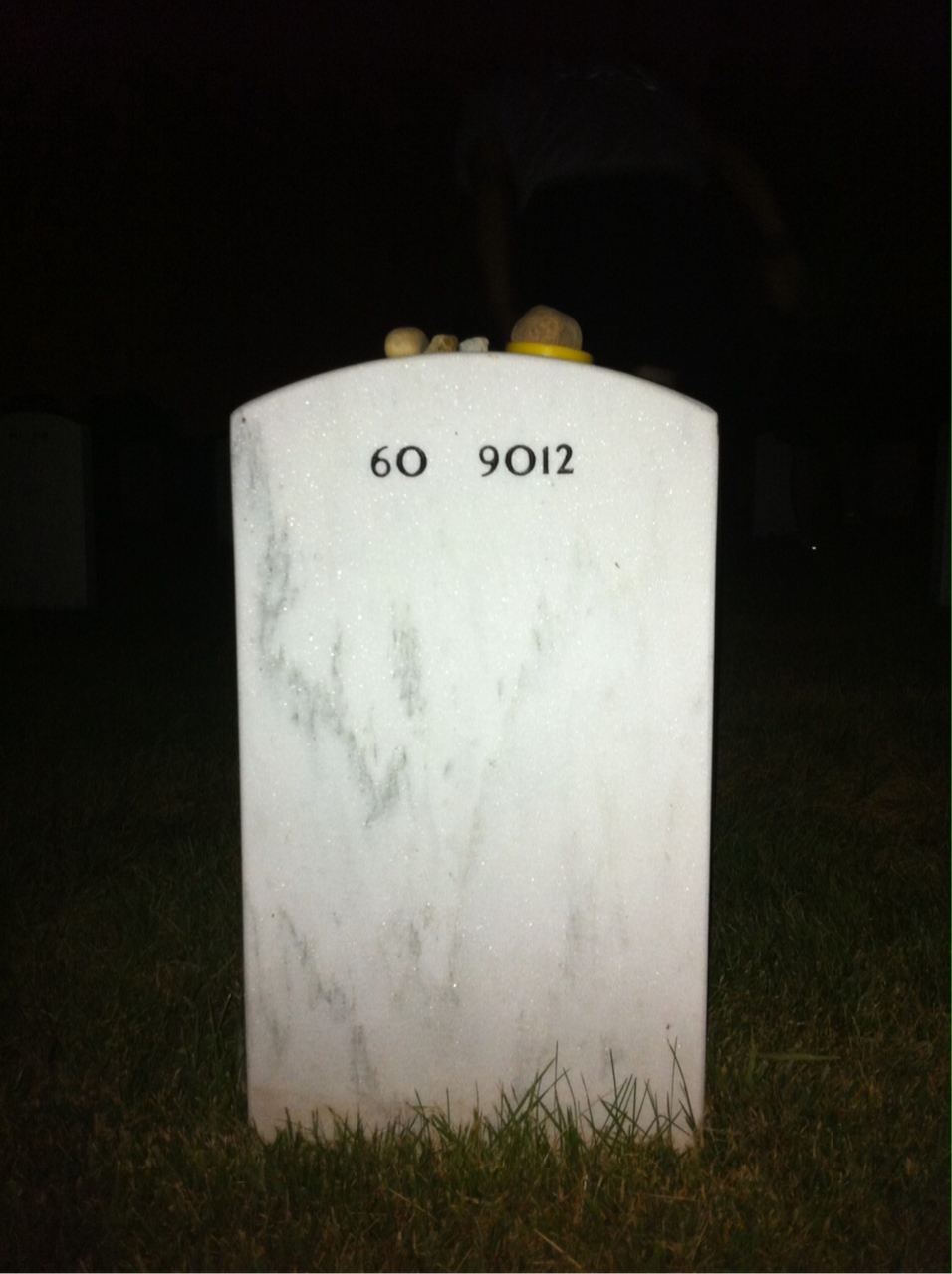 Back of headstone — Raymond Roop