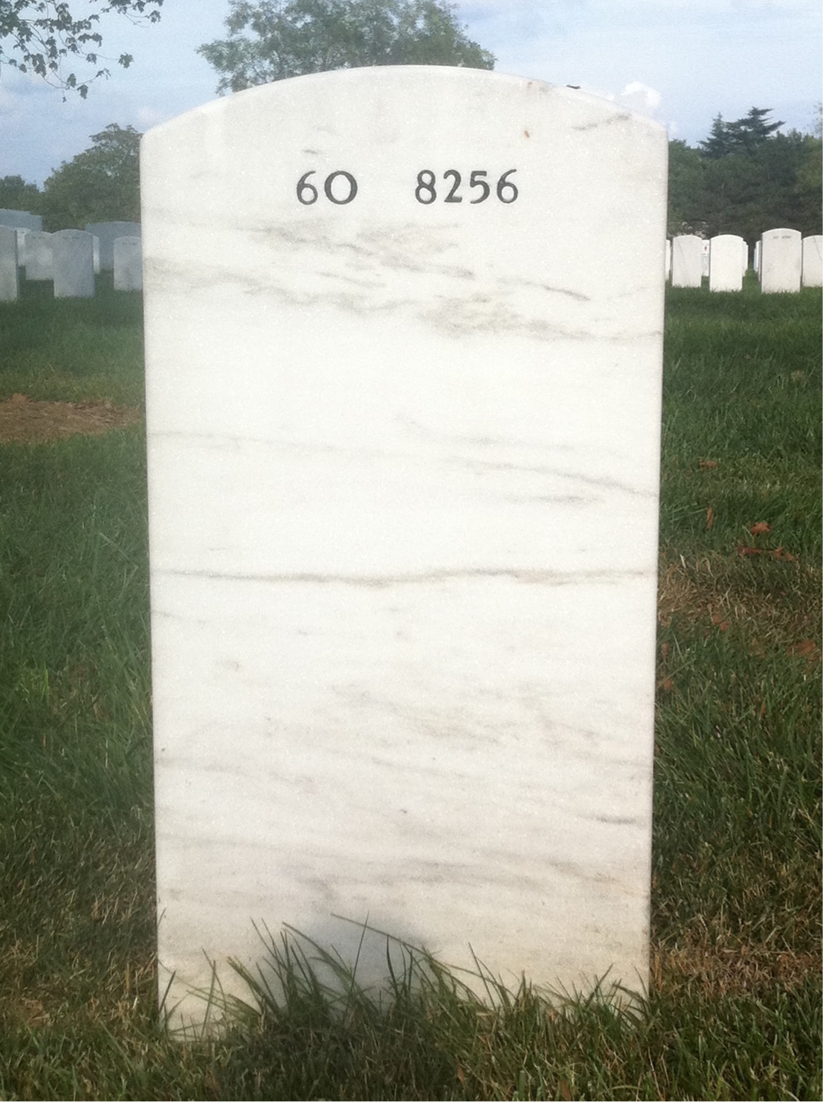 Back of headstone — Dustin Yancey